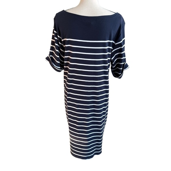 Karen Scott Sport Women’s Dress Embroidered Short Sleeve Striped size 1X Beach - Picture 5 of 10